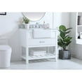 thumbnail image 2 of Elegant Decor Clement 36" MDF Single Bathroom Vanity with Backsplash in White, 2 of 8