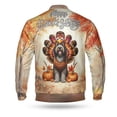 thumbnail image 2 of Happy Thanksgiving Wirehaired Pointing Griffon Turkey Costume Pumpkins Autumn Leaves All Over Print 3D Baseball Jacket Dog Lover Bomber Jacket Softball - 13014, 2 of 6