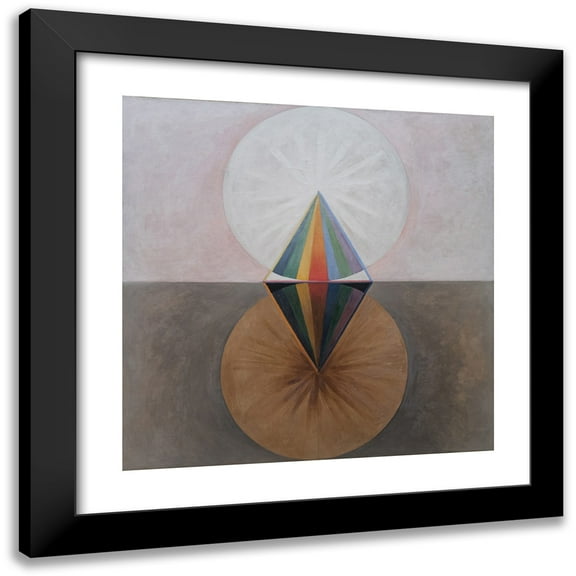 Hilma af Klint 12x12 Black Modern Framed Museum Art Print Titled - The Swan, No. 12, Group IX-Suw (1915)