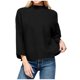 thumbnail image 2 of ICHUANYI Clearance Women's Winter European American Pullover Loose Women's Knitting Shirt 9/4 Sleeve Solid Color Sweater Women's Top Shirt ICHUANYI "ICHUANYI", 2 of 6