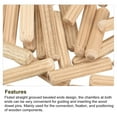 thumbnail image 4 of Wooden Dowel Pins 100 Pack 4x20mm Fluted Beveled Ends Wood Dowel Pegs, 4 of 7