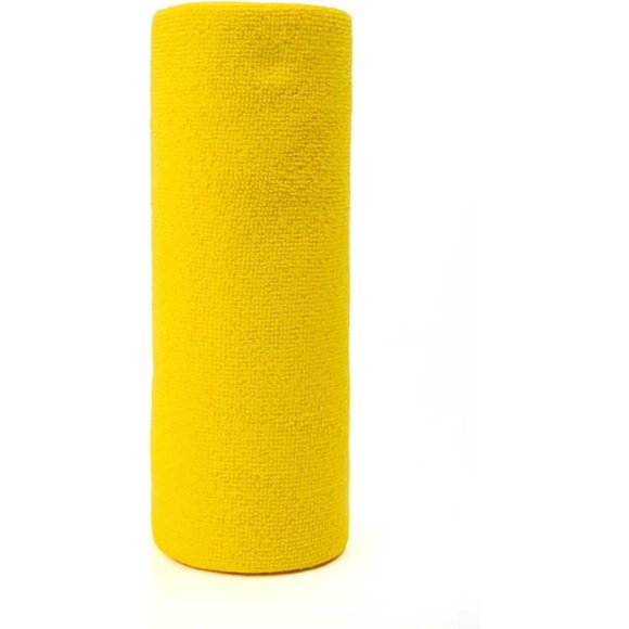 Microfiber Cleaning Cloth,20 Pieces, 25 X 25 cm,Tearable Rolled Up Dish Towels, Reusable Multi Purpose Cleaning Cloths, Microfiber Dish Cloths for Cars, Glasses, Floors, Ceramic Tiles, Tables, Kitchen