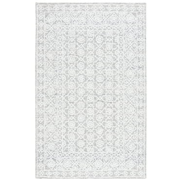 SAFAVIEH Ebony Adrasteia Floral Area Rug, Ivory/Grey, 5' x 8'
