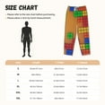 thumbnail image 4 of Lsque Colorful Building Blocks A Print Women's Pajama Pants, Lounge Pant - Comfortable Home Wear,Elastic Waistband, Stylish Design-Small, 4 of 9