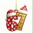 thumbnail image 5 of WKSCLPAI Christmas Gingerbread 67 Ornament 2025, Santa Says 67 Christmas Tree Hanging Decorations, Funny 67 Meme Ornaments for Home Holiday Decor, Durable Acrylic, Xmas Gifts(C), 5 of 7