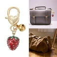 thumbnail image 2 of CIYISON Adorable Strawberry Keychain Colorful Fruit Phone Charm Lanyard Cute Wrist Strap, 2 of 8