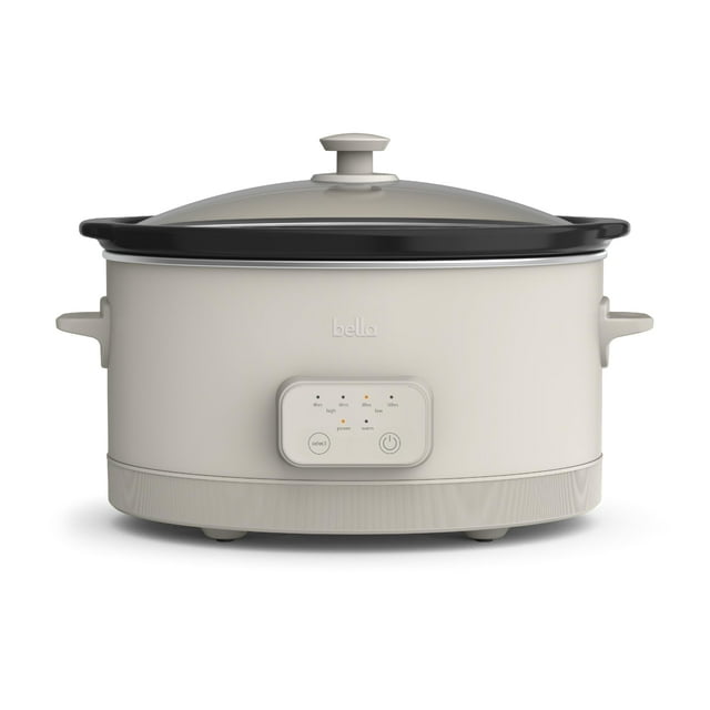 Mijoteuse BELLA 5,7 L Programmable EverGood Céramique Lait d'Avoine