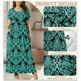 thumbnail image 4 of WUJINXIA Women's Summer Plus Size 2X to 6X Maxi Loose Dress with Pockets, 4 of 7