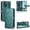 Green, variant on Polka Dot Wallet Case Motorola Moto G67 Power Card Slots, Wrist Strap & Stand Silver