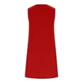thumbnail image 4 of Lullu Summer Girl's Sleeveless Dress Casual Sundress Solid Play Tank Dress, Sizes 6-14, 4 of 6