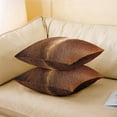 thumbnail image 3 of Cowhide Throw Pillow Covers 16"x16" Set of 4 Soft Cow Fur Printed Pillow Cases Cushion Covers for Living Room Bedroom Western Farm Animal Skin Brown Decorative Throw Pillowcases for Sofa Couch Chair, 3 of 6