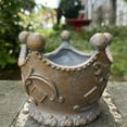 thumbnail image 2 of Pot de Jardin Rétro en Résine pour Plantes Succulentes Pot de Fleurs Pot Décoratif pour Maison Balcon Jardin Patio Intérieur & Extérieur, 2 of 6