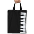thumbnail image 6 of Piano Keyboard Style Musical Instrument Tote Bag Handbag Carry Bag For Girls Gift Black, 6 of 8