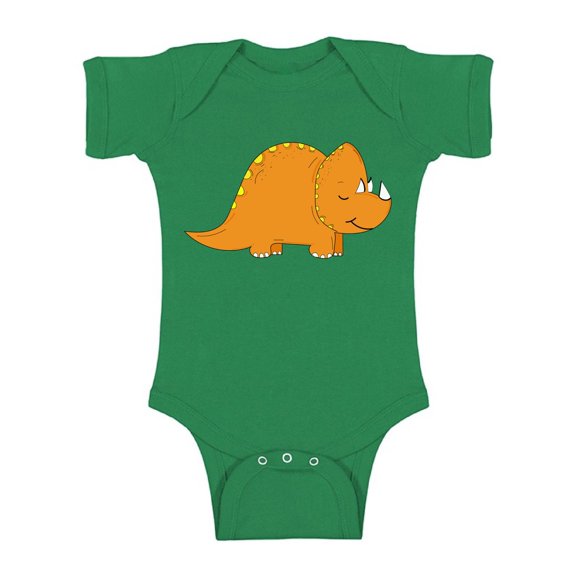 Awkward Styles Triceratops Romper Baby Bodysuit Short Sleeve Dinosaur One Piece Top for Newborn Baby Dinosaur Gifts for Babies Cute Dinosaur Clothes for Baby Girl Animal Bodysuit for Baby Boy