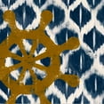 thumbnail image 2 of Pinto, Patricia 26x26 Black Ornate Wood Framed with Double Matting Museum Art Print Titled - Nautical Ikat II, 2 of 4