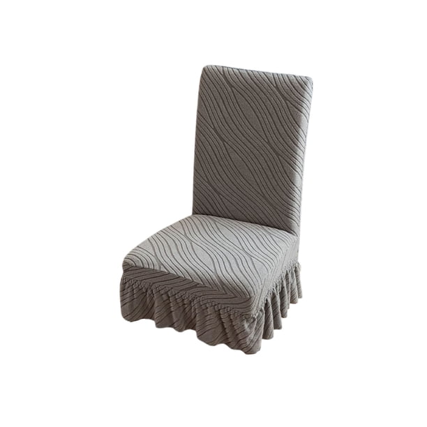 Cubierta de la Silla de la Mesa de Comedor Elástica, Cubierta de la Silla Doméstica Semicircular, Respaldo de Cojín, una Silla Universal