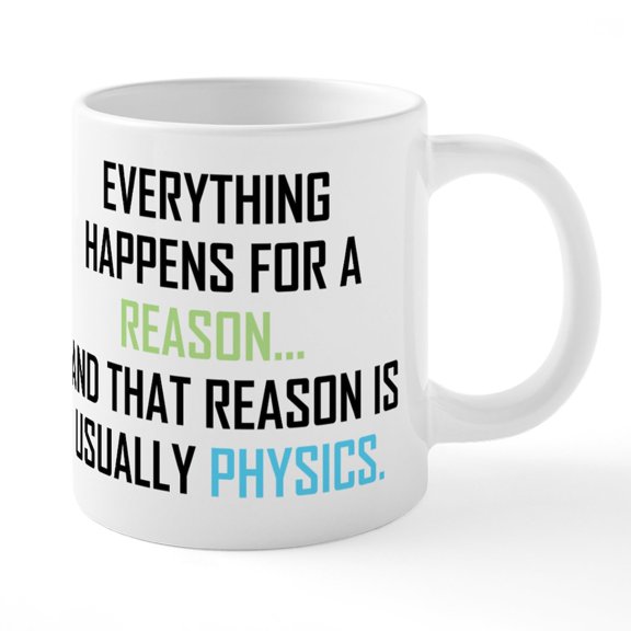 CafePress - Everything Happens For A Re - 20 Oz White Ceramic Mega Mug