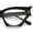 Black, variant on Womens Rich Golden Age Opulent Gothic Cat Eye Clear Lens Plastic Eyeglasses Black