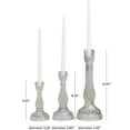 thumbnail image 4 of DecMode 3 Candle Glass Candle Holder, Set of 3, 4 of 14