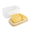 thumbnail image 2 of Caja De Mantequilla Triangular Nórdica Con Tapa De Cuchillo, Contenedor De Cerámica, Contenedor De Alimentos Para Queso, Bandeja, Caja Contenedora De Almacenamiento De Platos Planos Speravity HA024457-01, 2 of 5
