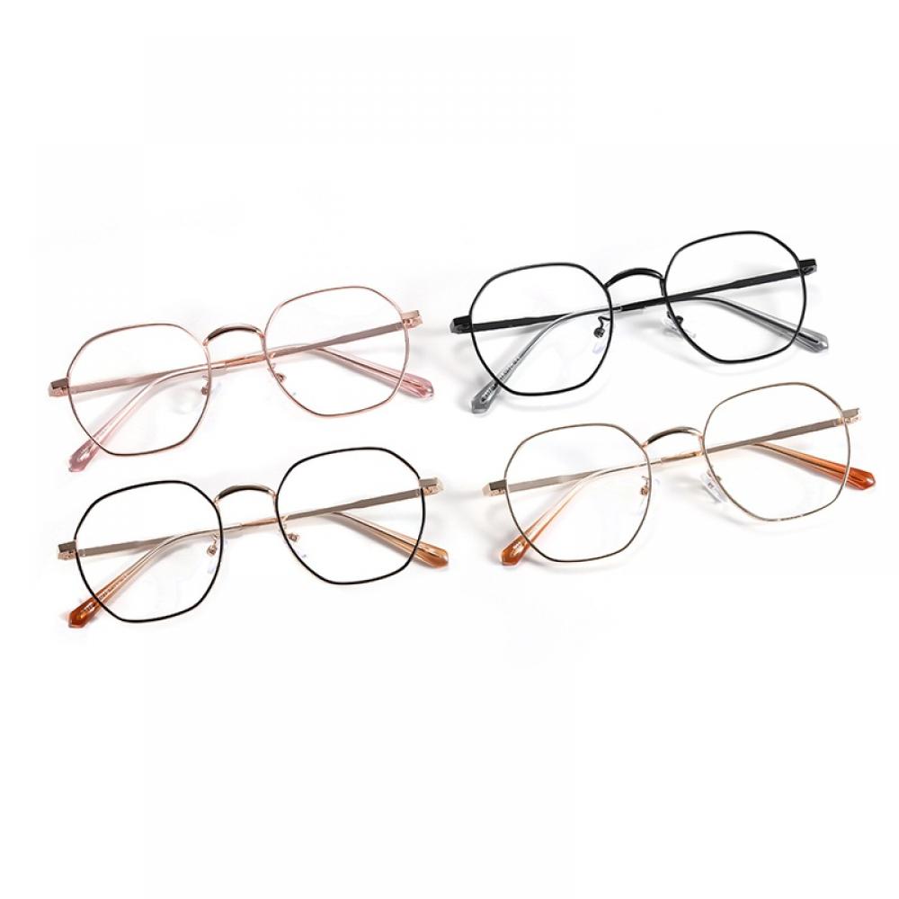 Shengshi Metal Polygonal Small Frame AntiBlue Light Flat Mirror