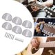 thumbnail image 1 of Clavijas de afinación de guitarra, botones de repuesto de llave de afinación con tornillos, semicírculo grande, 6 uds., 1 of 9