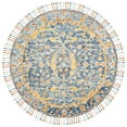thumbnail image 4 of SAFAVIEH Aspen Peter Floral Wool Runner Rug, Blue/Rust, 2'3" x 7', 4 of 10