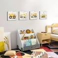thumbnail image 5 of Construction Truck Canvas Wall Art Boys Room Wall Decor for Toddler Bedroom Tractor Digger Excavator Pictures Vehicle Theme Posters Construction Decor for Playroom Nursery Home Decorations 14x14"4Pcs, 5 of 6