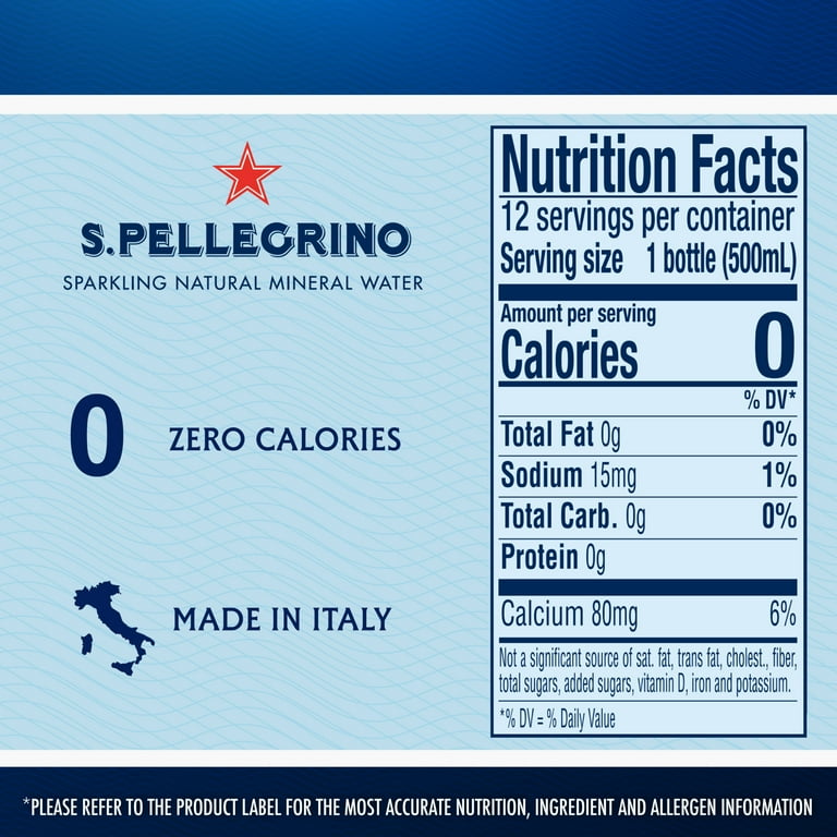 S.Pellegrino Sparkling Natural Mineral Water, 16.9 fl oz, 12 Pack photo 8