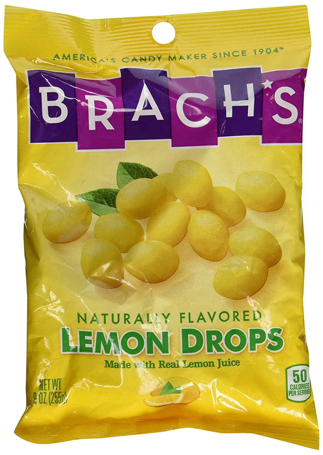 Brachs, Lemon Drops, 9oz Bag (Pack of 6)
