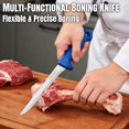 thumbnail image 4 of GEREMF-3-Piece Butcher Knife Set - 8" Chef Knife & 7.5" Butcher Knife, 7" Boning Knife | Non-Slip Blue Handle, High Chromium Stainless Steel | Ideal For Meat Processing, Durable, Gift For Men, 4 of 4