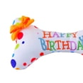 thumbnail image 4 of Walbest Dog Soft Plush Birthday Cake Toy, Colorful Candles Bite Resistant Creative Funny Dog Gift Dog Embroidered Bone Dog Chew Toy Pet Supply, 4 of 5