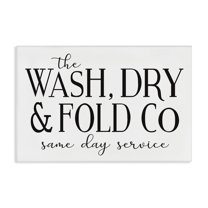 Stupell Industries Same Day Service Laundry Typography Painting Gallery Wrapped Canvas Art Print Wall Art, 30 x 20