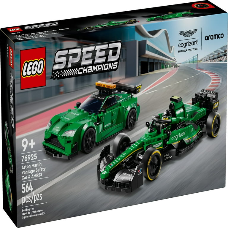 LEGO Speed Champions Aston Martin Safety Car AMR23 Racing Car Toy Set with 2 Minifigures Christmas Gift 76925
