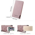 thumbnail image 4 of Egoelife Women Walllet RFID Blocking Bifold Multi Card Case Wallet Lady Wristlet Handbags Notecase Multi Card Organizer Large Capacity Phone Clutch with Wrist Strap, 4 of 6