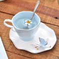 thumbnail image 1 of Coffee tea cups color earth coffee cup and saucer set creative ceramic tea cup (HTOOQ), 1 of 4