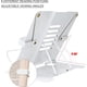 thumbnail image 5 of Soporte de metal para libros, soporte de lectura plegable y ajustable, 6 posiciones, soporte para libros para recetas, revistas, tabletas y iPad, blanco, 5 of 5