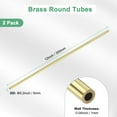 thumbnail image 3 of Uxcell 2-Pack 300mm Brass Round Tube,  3mm ID 5mm OD Seamless Stainless Steel Tubing for Construction/Machining/DIY Crafting, 3 of 7