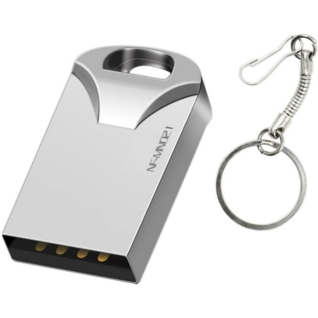 USB Flash Drives, 4/8/16/32/64GB Metal Mini USB 3.0 U Disk Flash Drive Memory Stick Silver 16GB