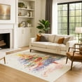 thumbnail image 7 of Addison Rugs Mayfield Premium Machine Washable Transitional Holiday Christmas Tree Ivory Rectangle Rug, 10' x 14', 7 of 7
