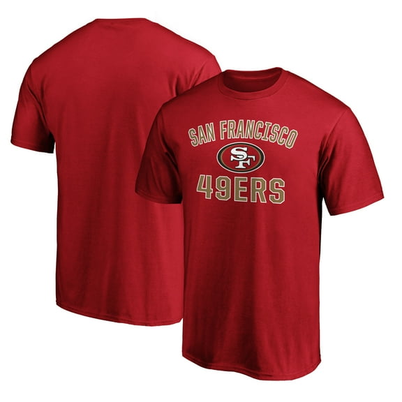Men's Fanatics Scarlet San Francisco 49ers Victory Arch T-Shirt