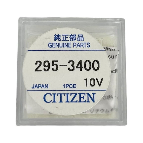 Citizen 295-34 (295-3400) capacitor MT920 for Eco Drive watches battery 10V 7820, 7870, 7872