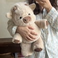 thumbnail image 4 of Luckky Fluffy Highland Cow Plush Plaything,Soft Furry Stuffed Running Cow Animal Doll,for Stress Relief and Emotional Comfort,Fluffy Companion Plaything for Adults Alike, 4 of 9