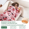 thumbnail image 4 of (3 pack) Cozy Comfort Wearable Blanket Hoodie, Long Sherpa Fleece Sweatshirt, Big & Tall, 4 of 7