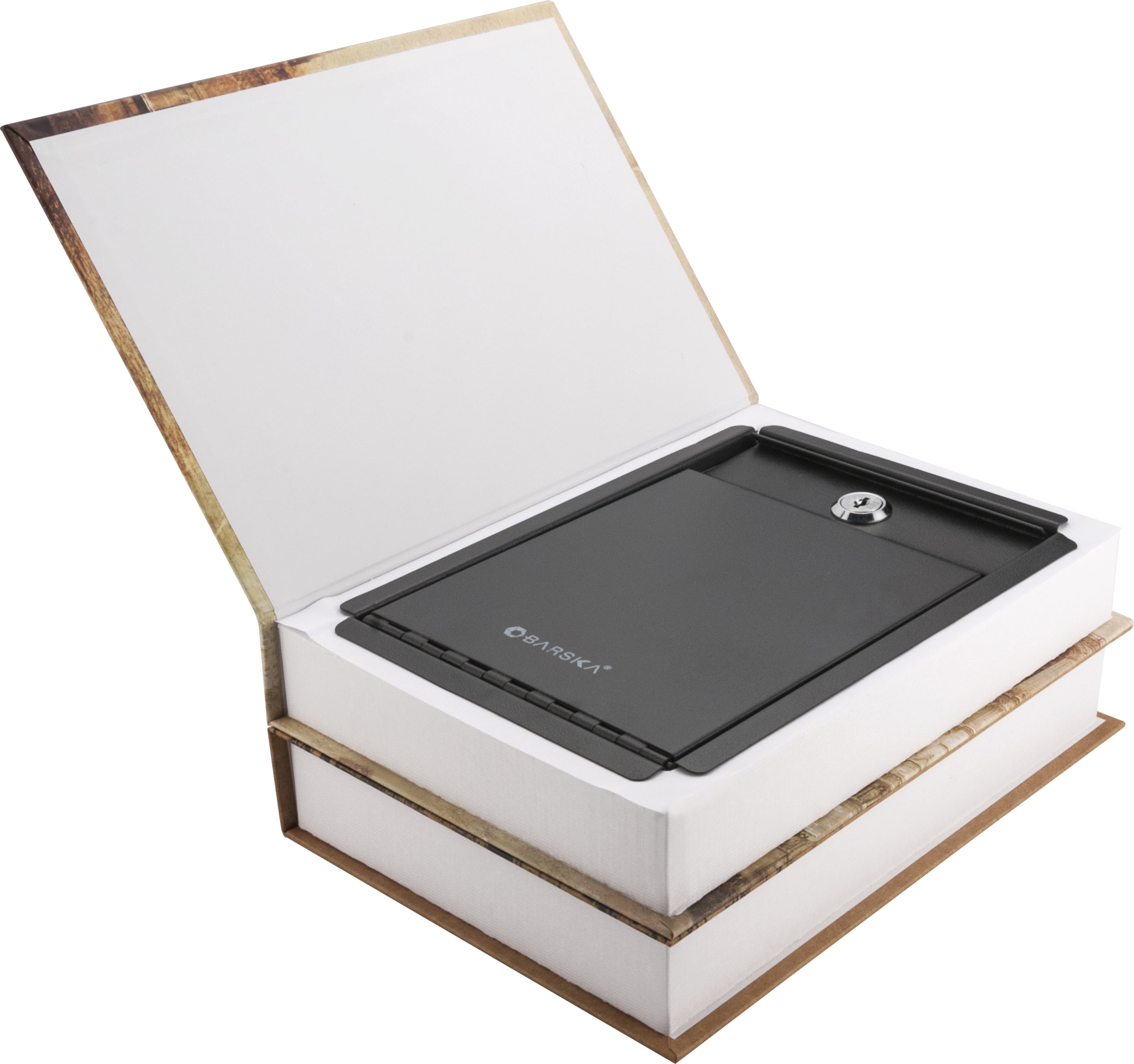 Paris and London Dual book Lock box with Key Lock