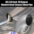 thumbnail image 2 of 4uds OD 3.50 Pulgadas 90 Grados Curva Escape Tubo Mandril Curva Codo, 2 of 7