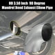 thumbnail image 2 of 2uds OD 3.50 Pulgadas 90 Grados Curva Escape Tubo Mandril Curva Codo, 2 of 7