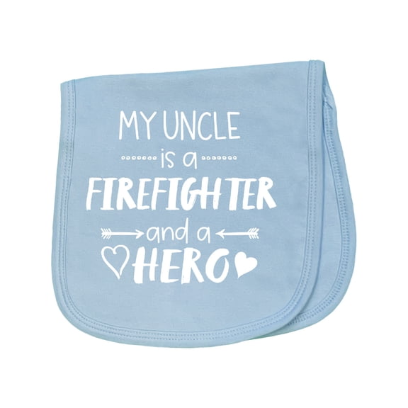 Inktastic My Uncle is a Firefighter and a Hero Baby Burp Cloth