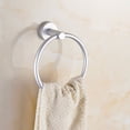 thumbnail image 1 of Jinsinto Anneau Rond en Laiton pour Serviette Murale, Porte-Serviette de Bain, Blanc, 1 of 5