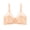 Beige, variant on Women's Comfort Wireless Bra Mesh Lace Trim Full Coverage Bralette Lightly Lined Lifting Brassiere Smooth Wide Straps No Underwire Daily Underwear Top Beige 38E